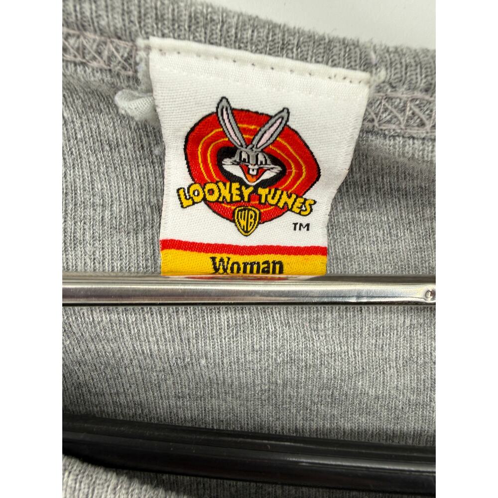 Vintage 90s Looney Tunes Tweety Bird Distressed Graphic T Shirt Womens XL READ - Picture 6 of 11
